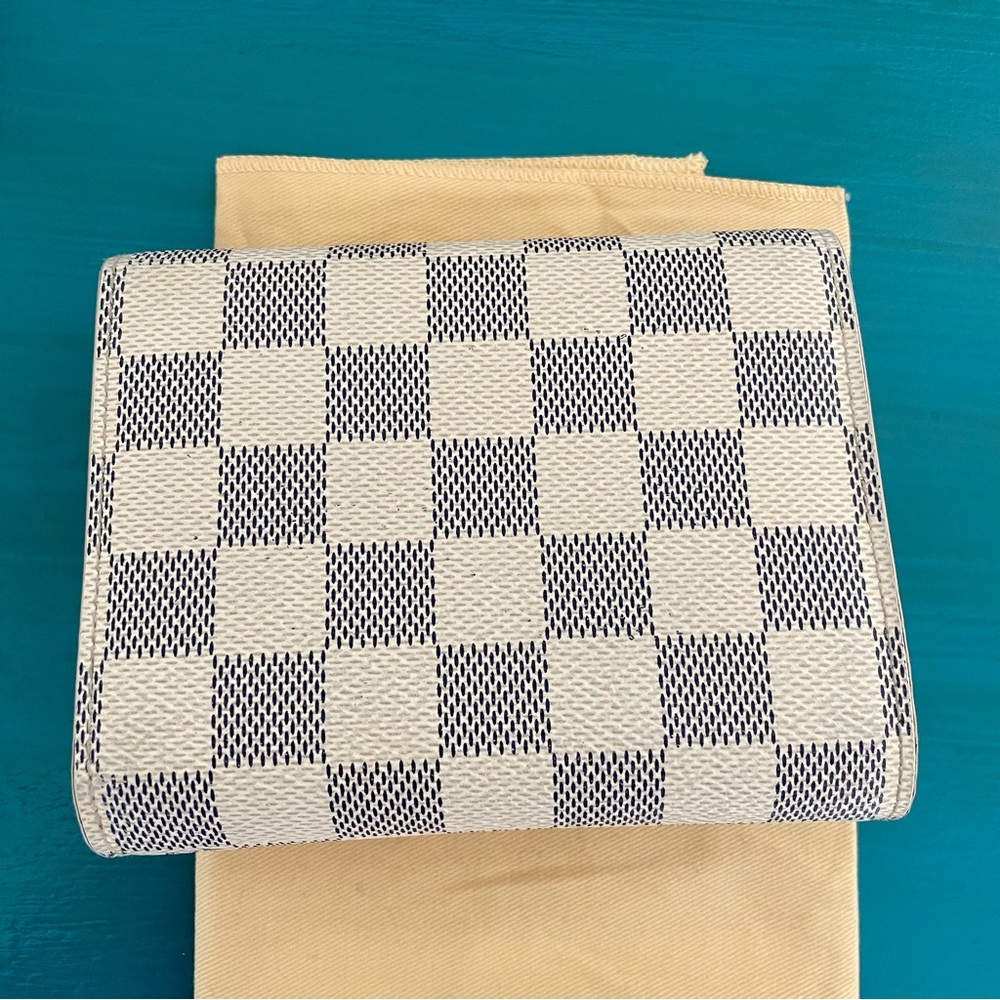 Louis Vuitton PF Joey Damier Azur Compact Wallet N60030 - Picture 11 of 12